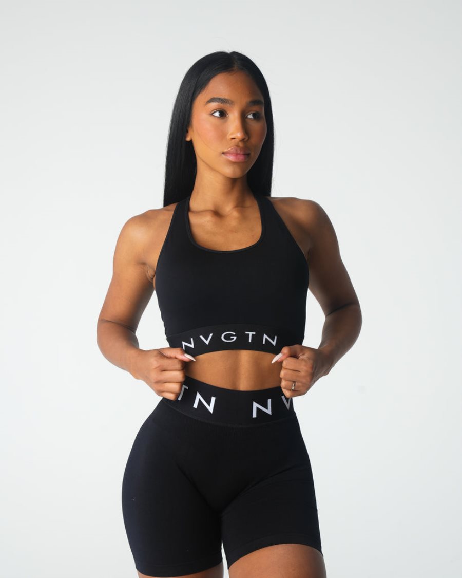 NVGTN Legacy Sport Seamless Sport Bh Damen Schwarz Österreich | nMJKqzib