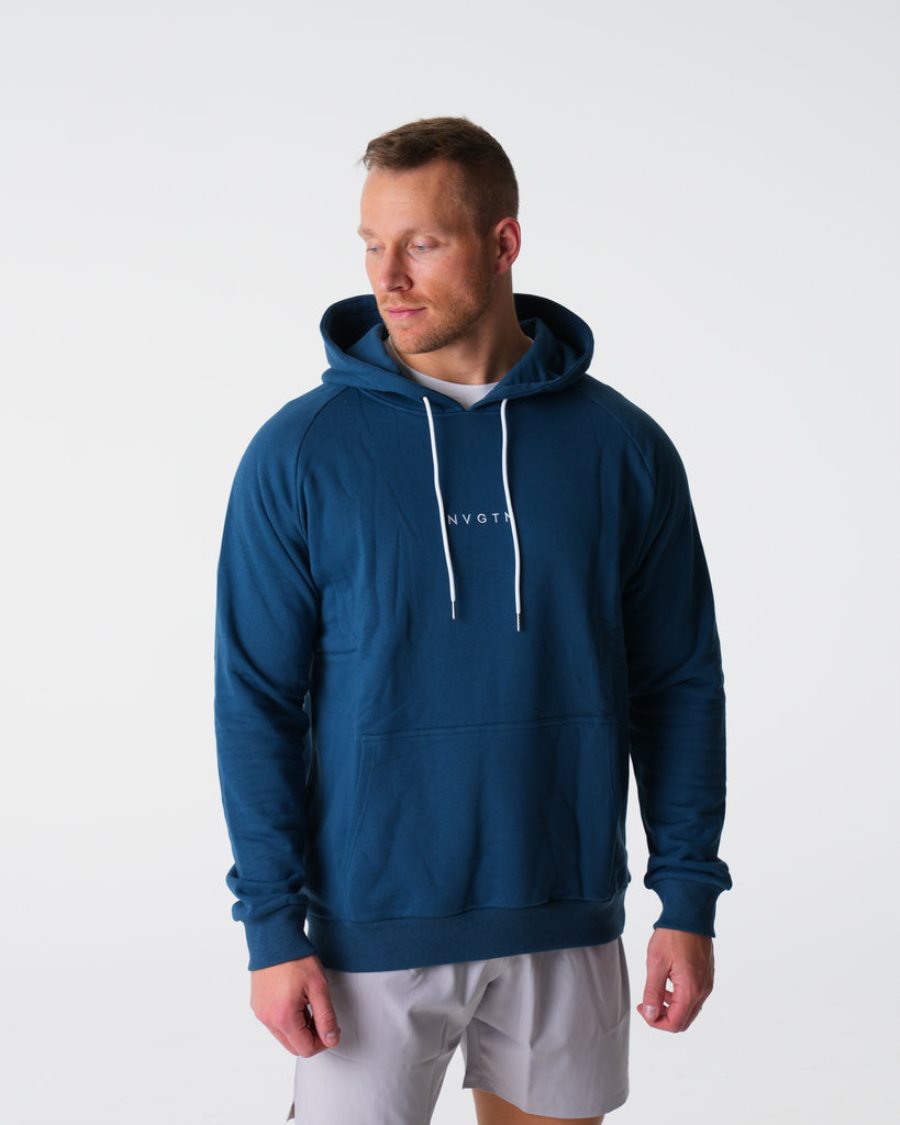 NVGTN Lounge Hoodie Herren Navy Österreich | YrOIBDDA