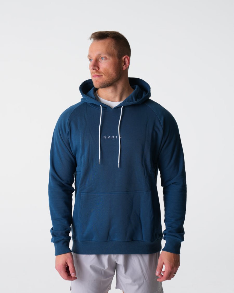 NVGTN Lounge Hoodie Herren Navy Österreich | YrOIBDDA