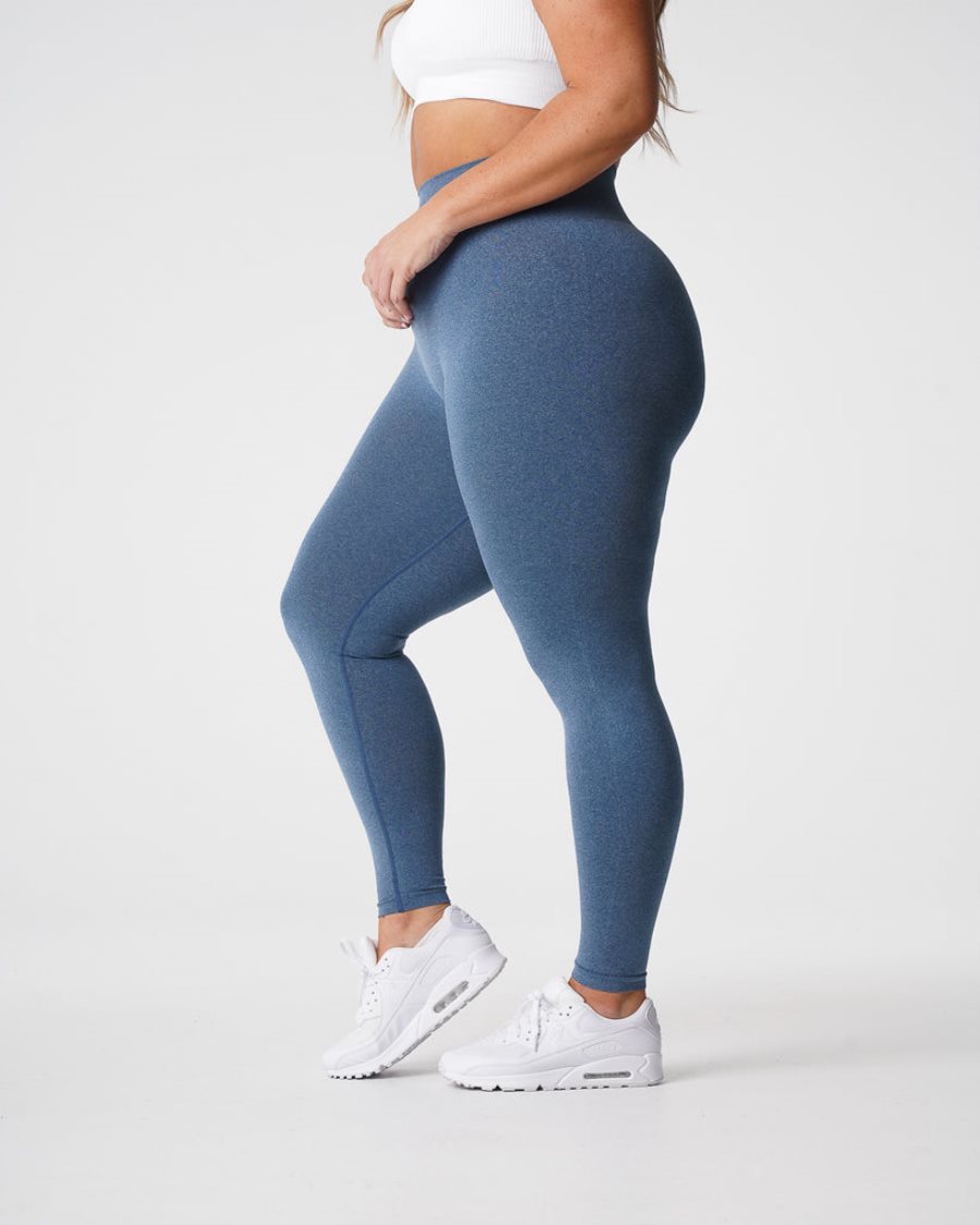 NVGTN NV Seamless Leggings Damen Blau Österreich | 5HHNbHC2