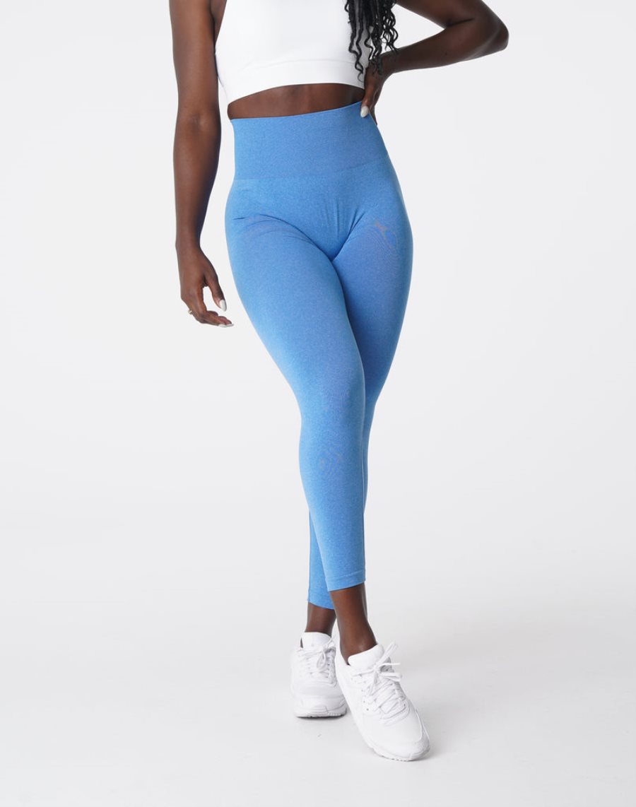 NVGTN NV Seamless Leggings Damen Blau Österreich | MwQyHKGR