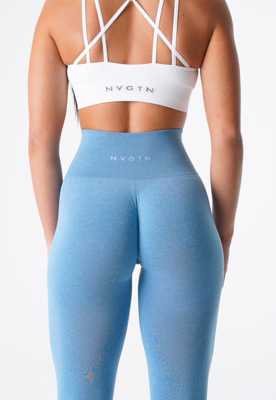 NVGTN NV Seamless Leggings Damen Blau Österreich | lKJ6cp4X