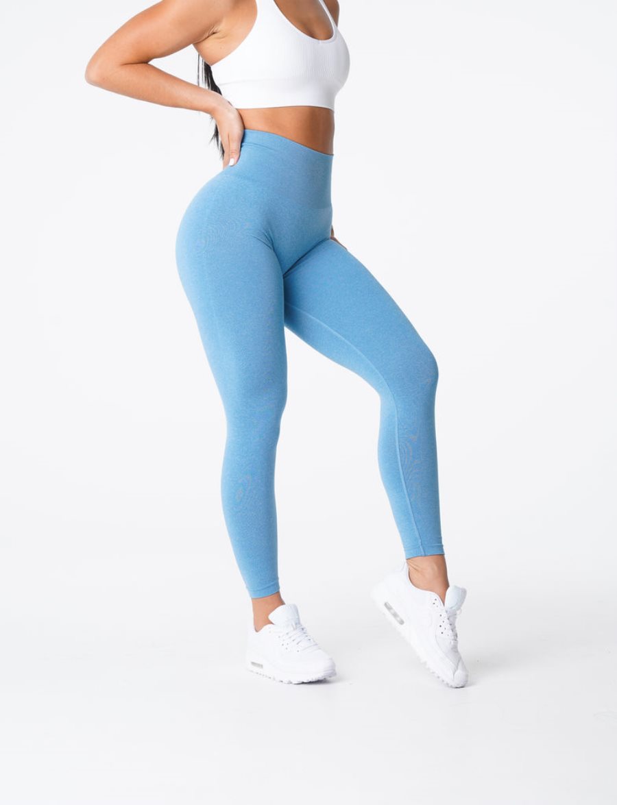 NVGTN NV Seamless Leggings Damen Blau Österreich | lKJ6cp4X