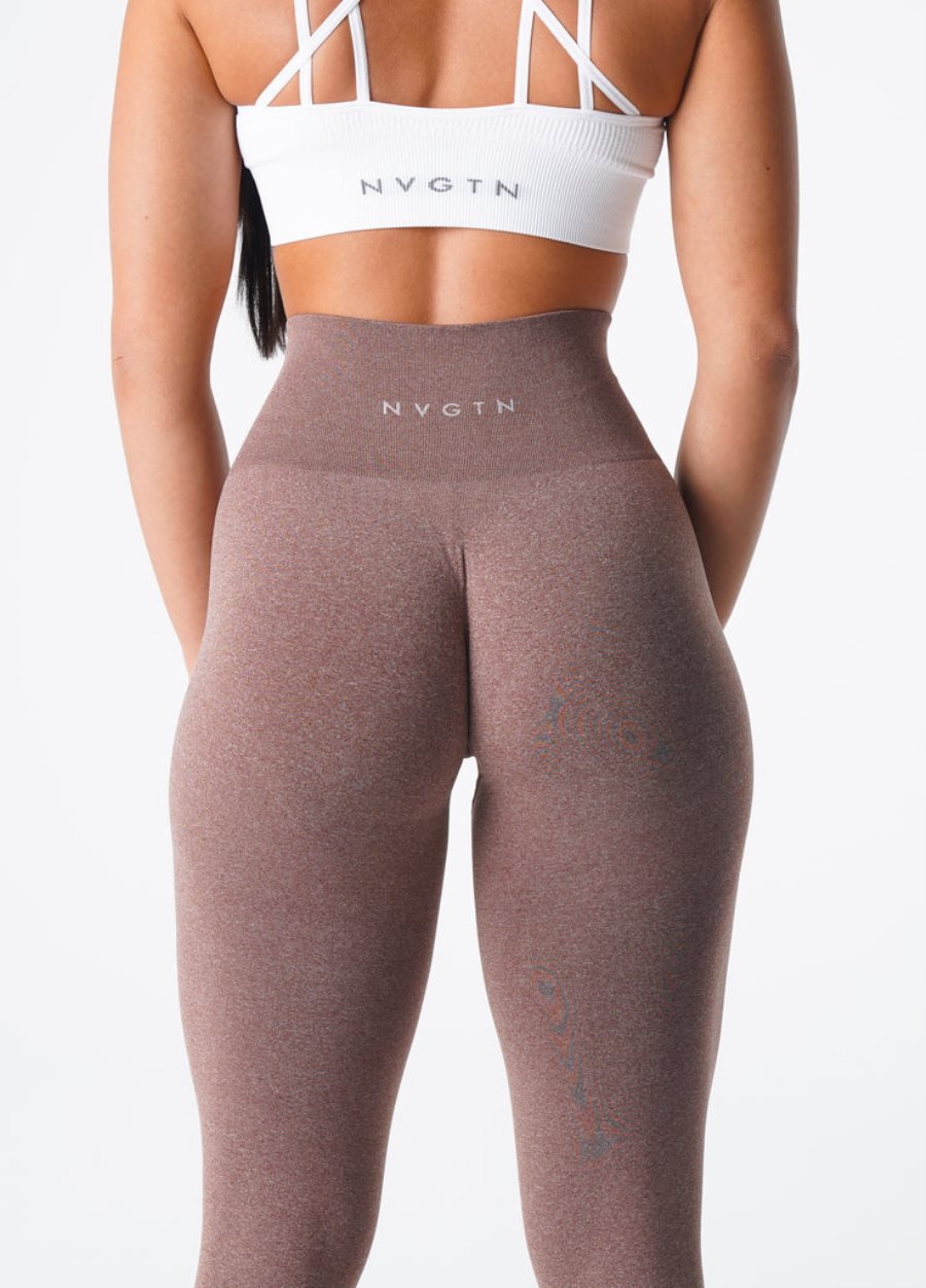 NVGTN NV Seamless Leggings Damen Grau Braun Österreich | da1vUsQC