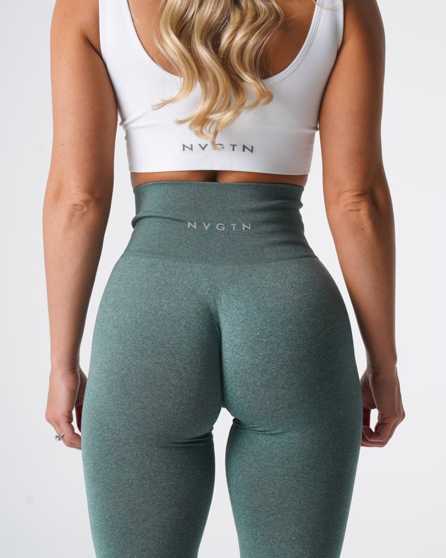 NVGTN NV Seamless Leggings Damen Grün Österreich | Nvwan24r