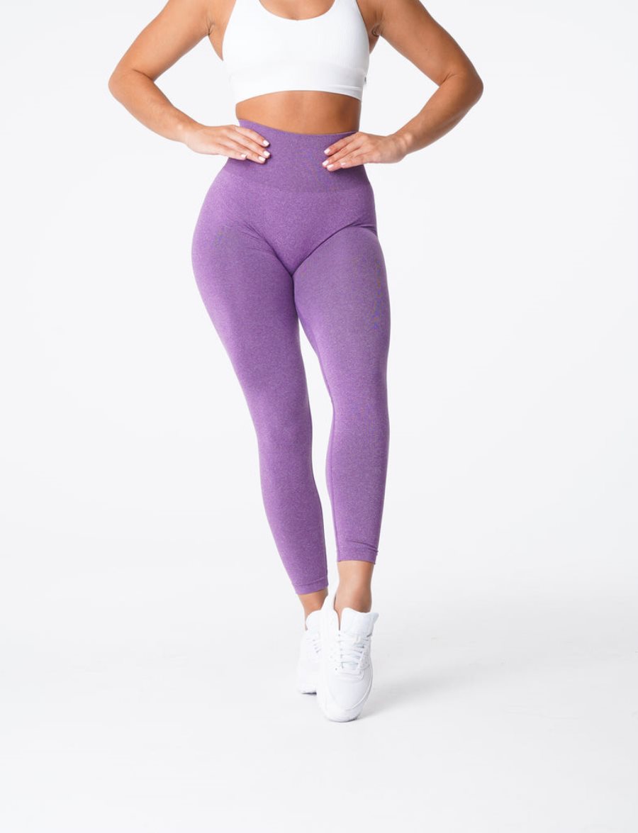 NVGTN NV Seamless Leggings Damen Lila Österreich | WYKGazoo