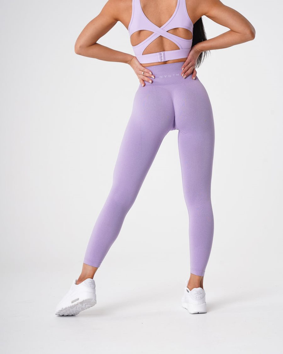 NVGTN NV Seamless Leggings Damen Lila Österreich | YRQAs7E6