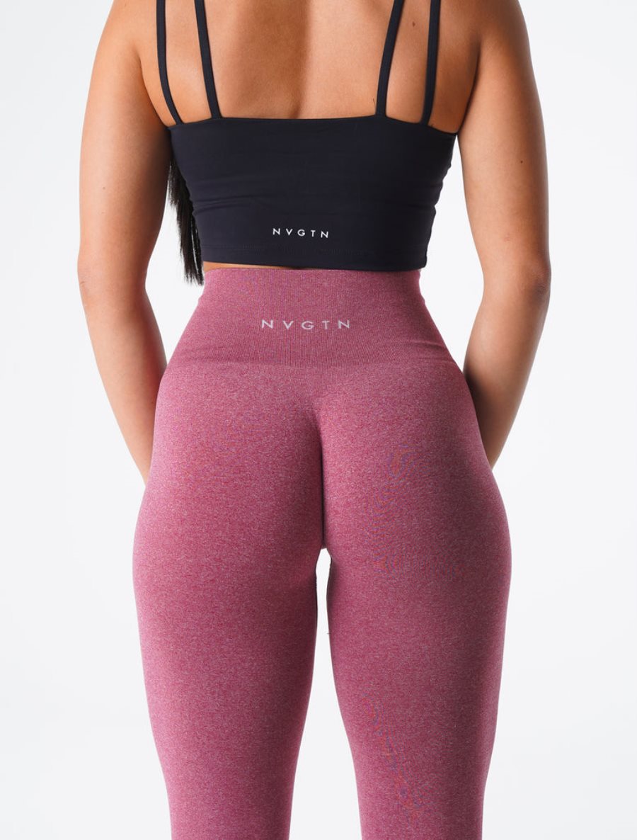 NVGTN NV Seamless Leggings Damen Lila Rot Österreich | FIDRh8wl