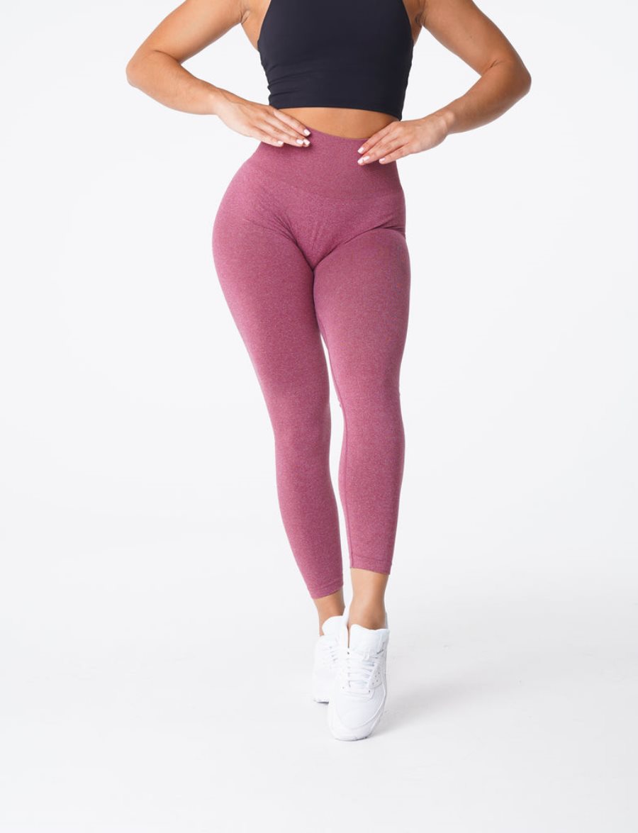 NVGTN NV Seamless Leggings Damen Lila Rot Österreich | FIDRh8wl