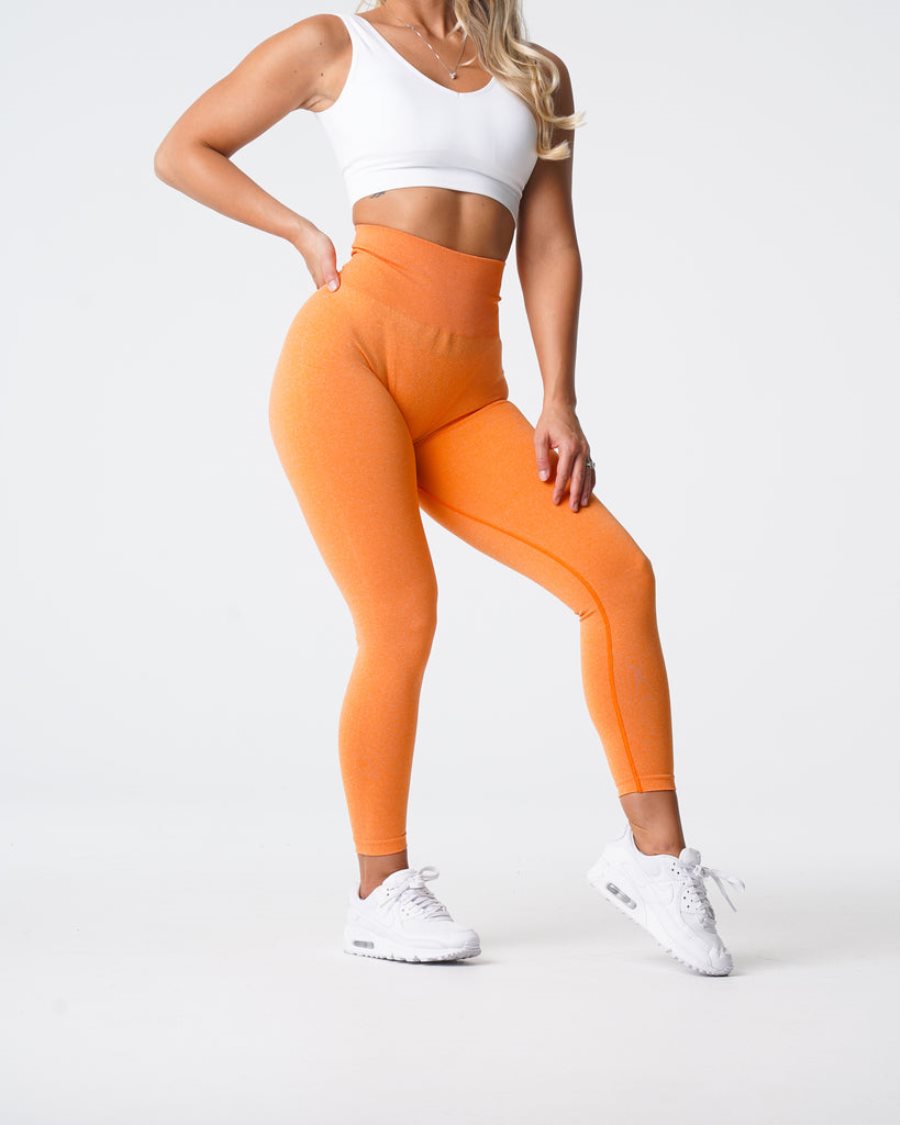 NVGTN NV Seamless Leggings Damen Orange Österreich | 0bjzUlCb