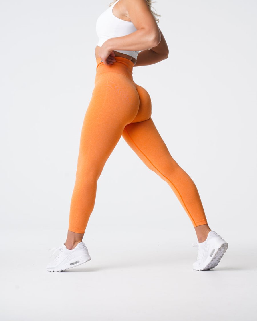 NVGTN NV Seamless Leggings Damen Orange Österreich | 0bjzUlCb