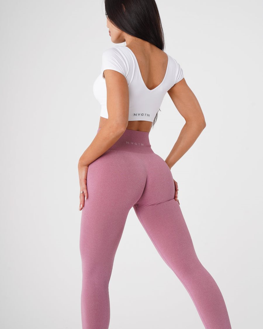 NVGTN NV Seamless Leggings Damen Rosa Österreich | WzrjKOfE