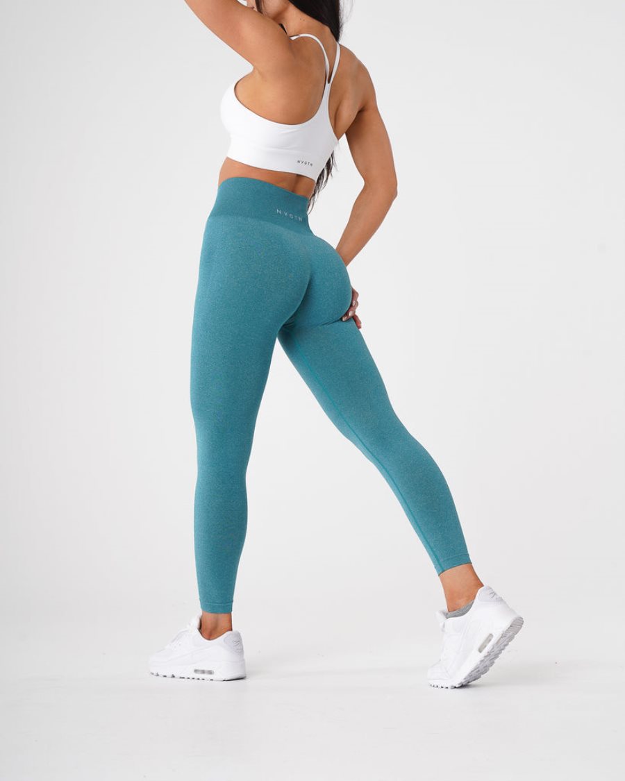 NVGTN NV Seamless Leggings Damen Türkis Österreich | SQWjVrrg