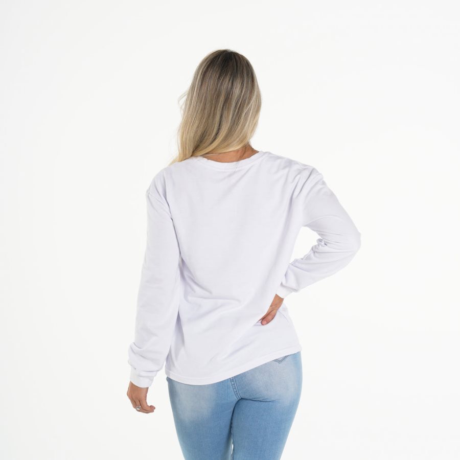 NVGTN Navi Crew Neck Oberteile Damen Weiß Österreich | 6QDqJqto