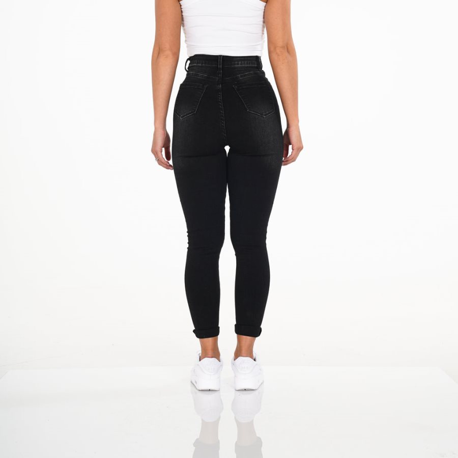 NVGTN Navishape Jeans Damen Schwarz Österreich | DlT9ZANg