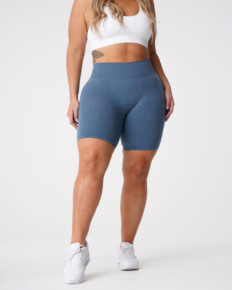 NVGTN Pro Seamless Kurze Hose Damen Blau Österreich | GOZ6NbHe