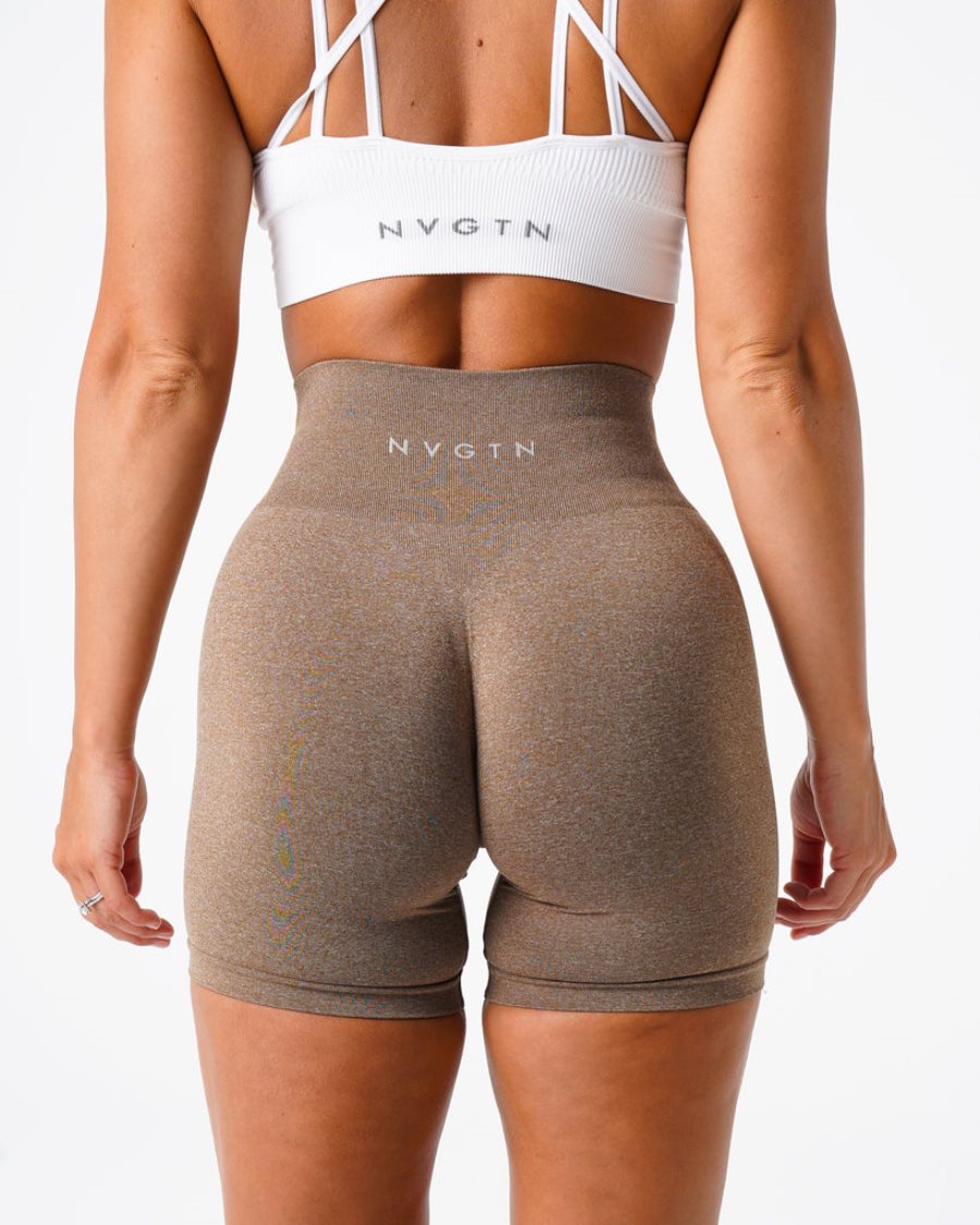 NVGTN Pro Seamless Kurze Hose Damen Braun Österreich | lA7D4yVK