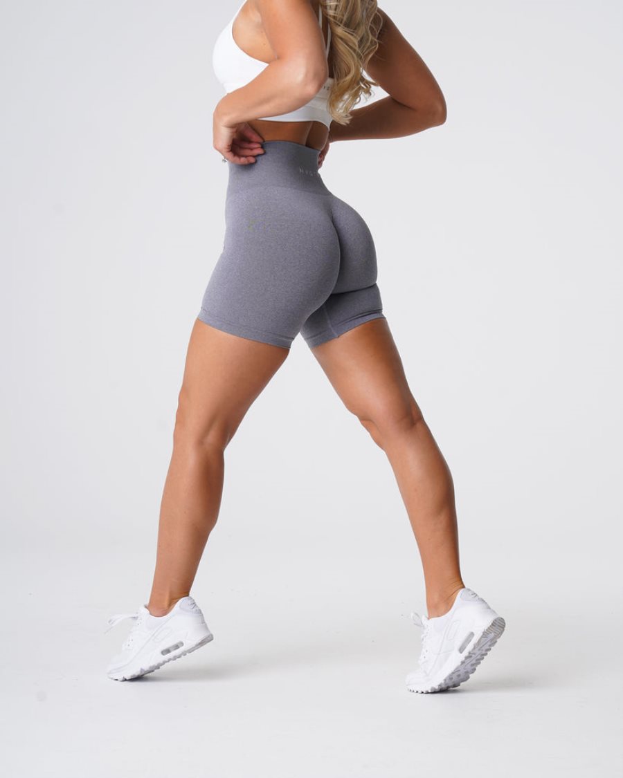 NVGTN Pro Seamless Kurze Hose Damen Grau Österreich | uDPMOFCC