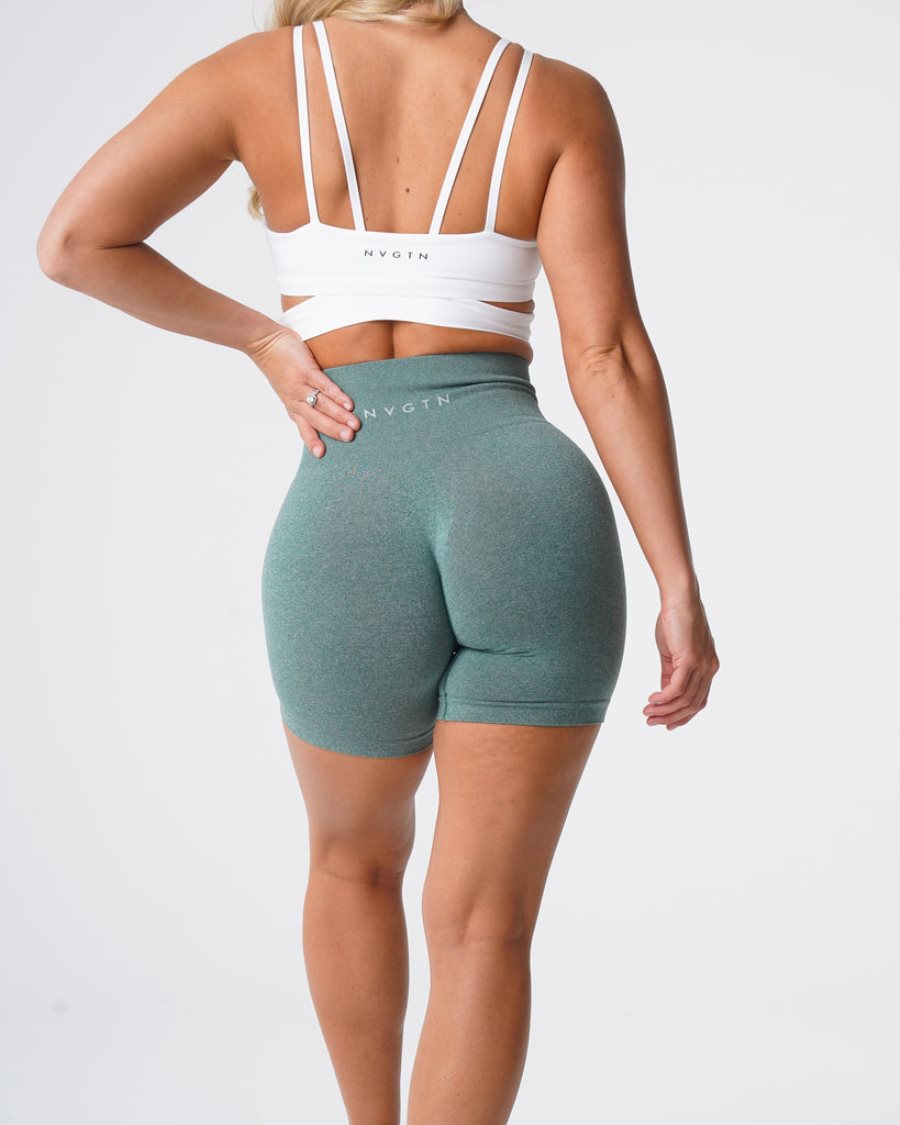 NVGTN Pro Seamless Kurze Hose Damen Grün Österreich | LzNT2AMJ