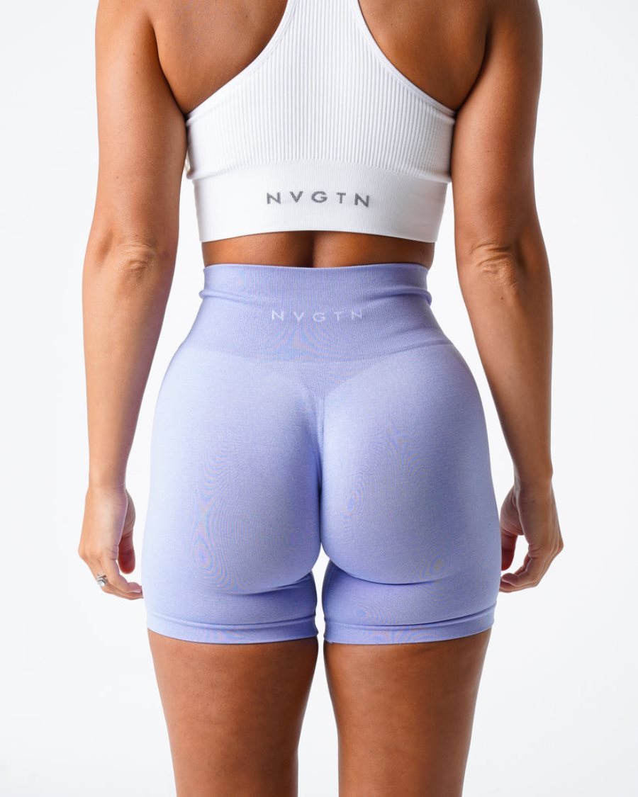 NVGTN Pro Seamless Kurze Hose Damen Helllila Österreich | 25H6Pzy4