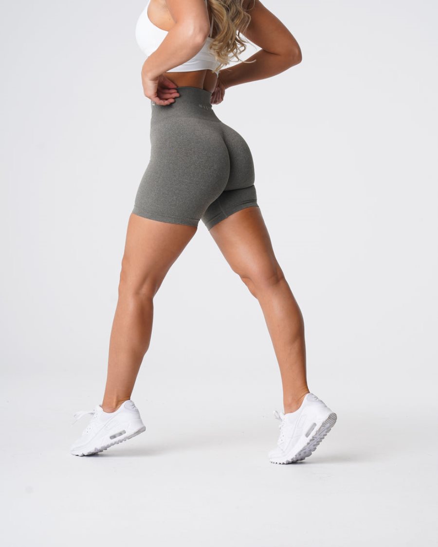 NVGTN Pro Seamless Kurze Hose Damen Khaki Grün Österreich | 9B4HsDID