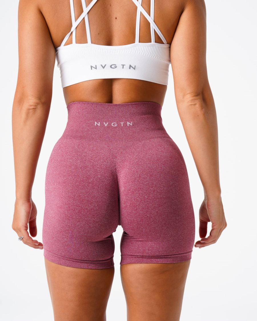 NVGTN Pro Seamless Kurze Hose Damen Lila Rot Österreich | 2KofUG2o