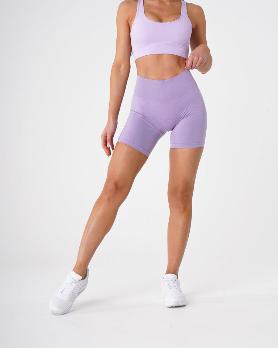 NVGTN Pro Seamless Kurze Hose Damen Lila Österreich | CsZdTDIr