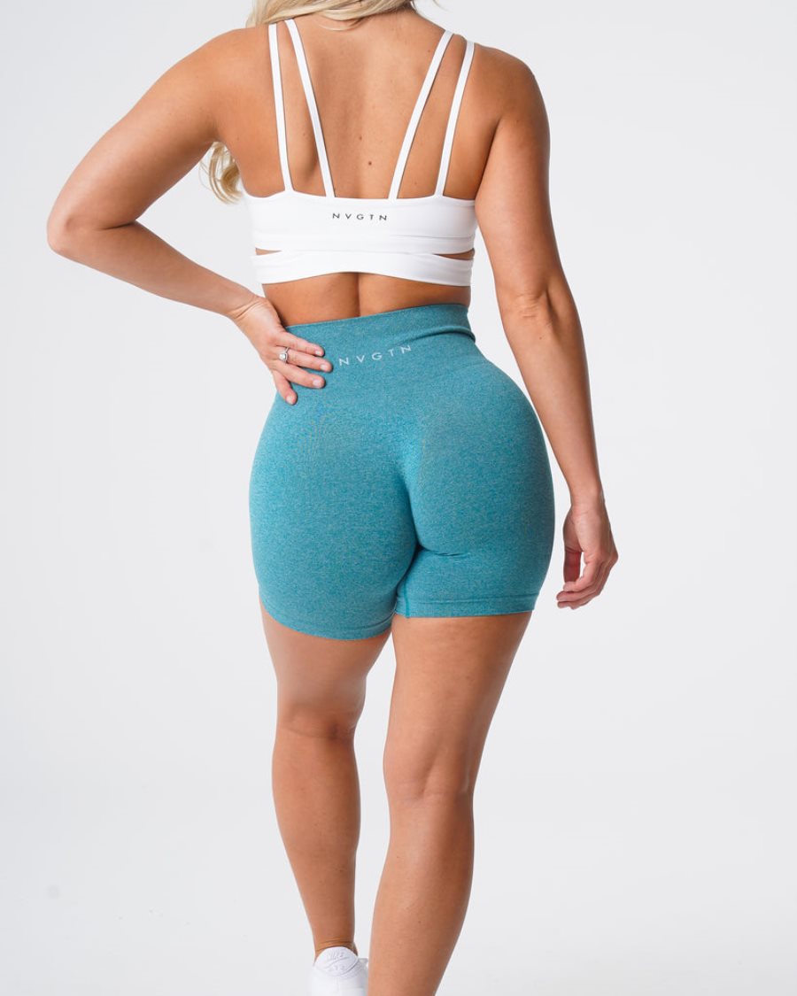 NVGTN Pro Seamless Kurze Hose Damen Türkis Österreich | FMgQsUH9