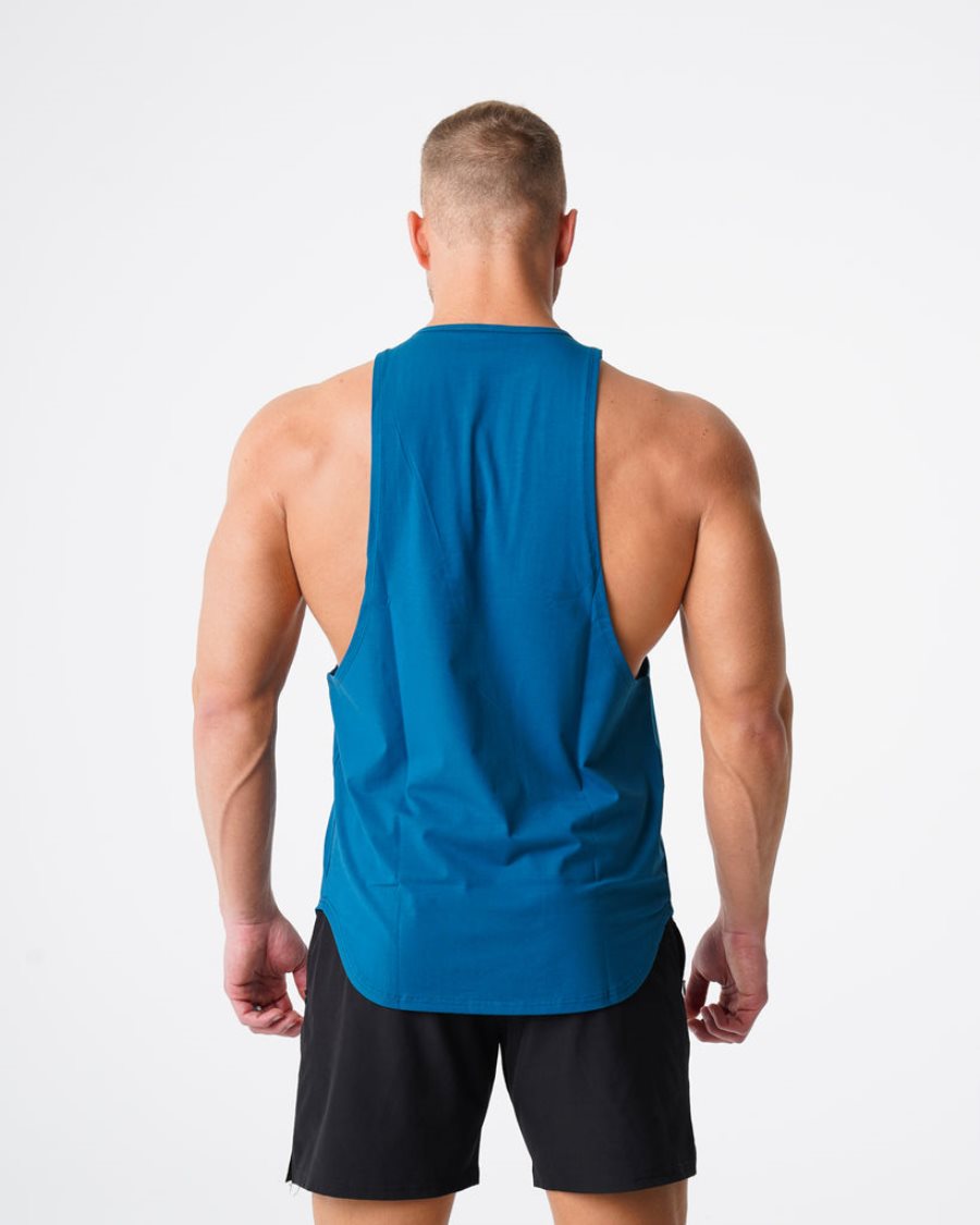 NVGTN Pulse Edge Muskelshirt Herren Blau Österreich | d9Ys1rIm