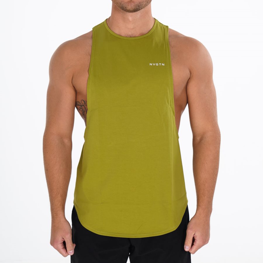 NVGTN Pulse Edge Muskelshirt Herren Olivgrün Österreich | TftdTPR9