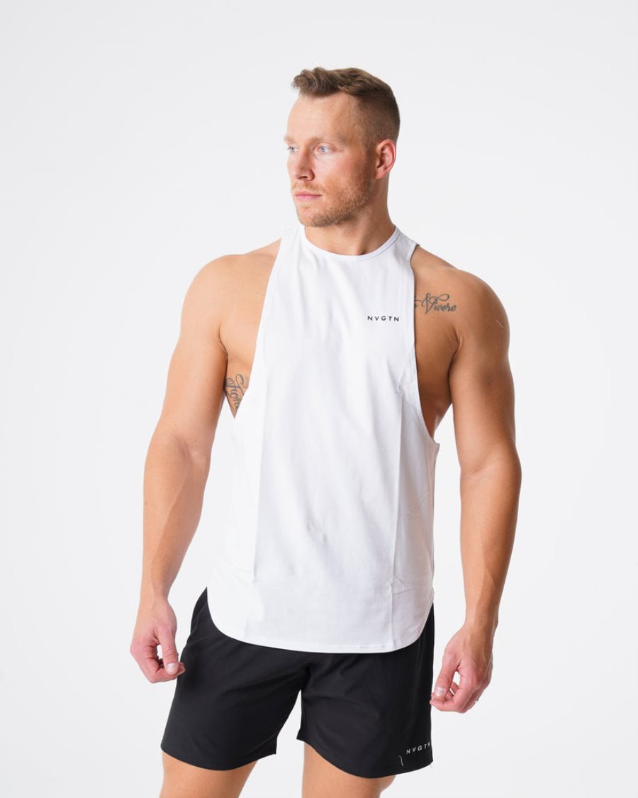 NVGTN Pulse Edge Muskelshirt Herren Weiß Österreich | 16plGK7W