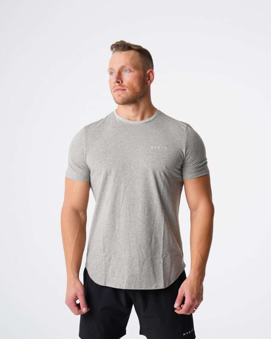 NVGTN Pulse Fitted T-shirts Herren Grau Österreich | 2qpTqQMs