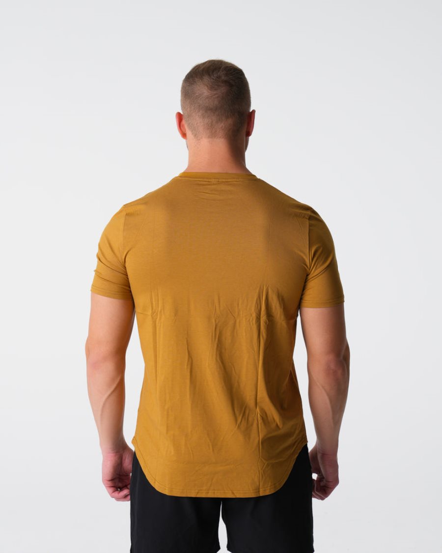 NVGTN Pulse Fitted T-shirts Herren Orange Österreich | DV9FymrF