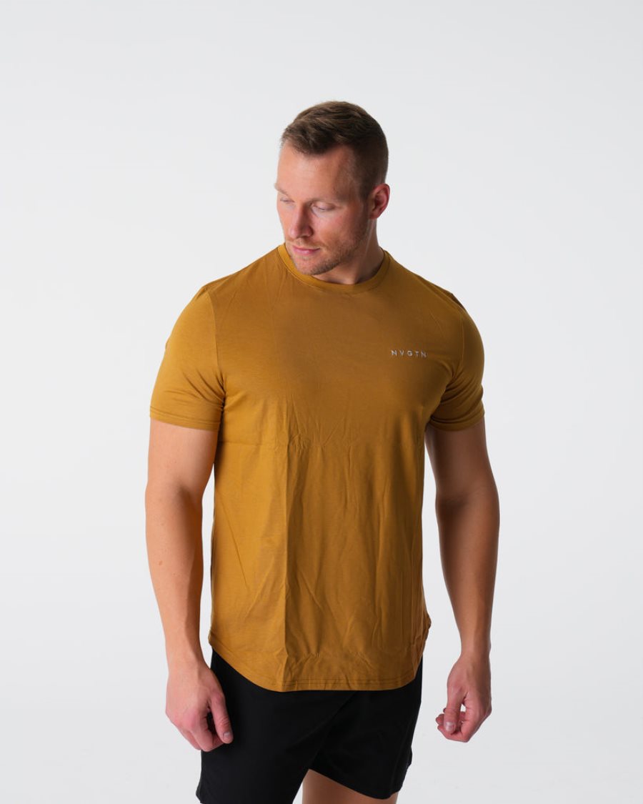 NVGTN Pulse Fitted T-shirts Herren Orange Österreich | DV9FymrF