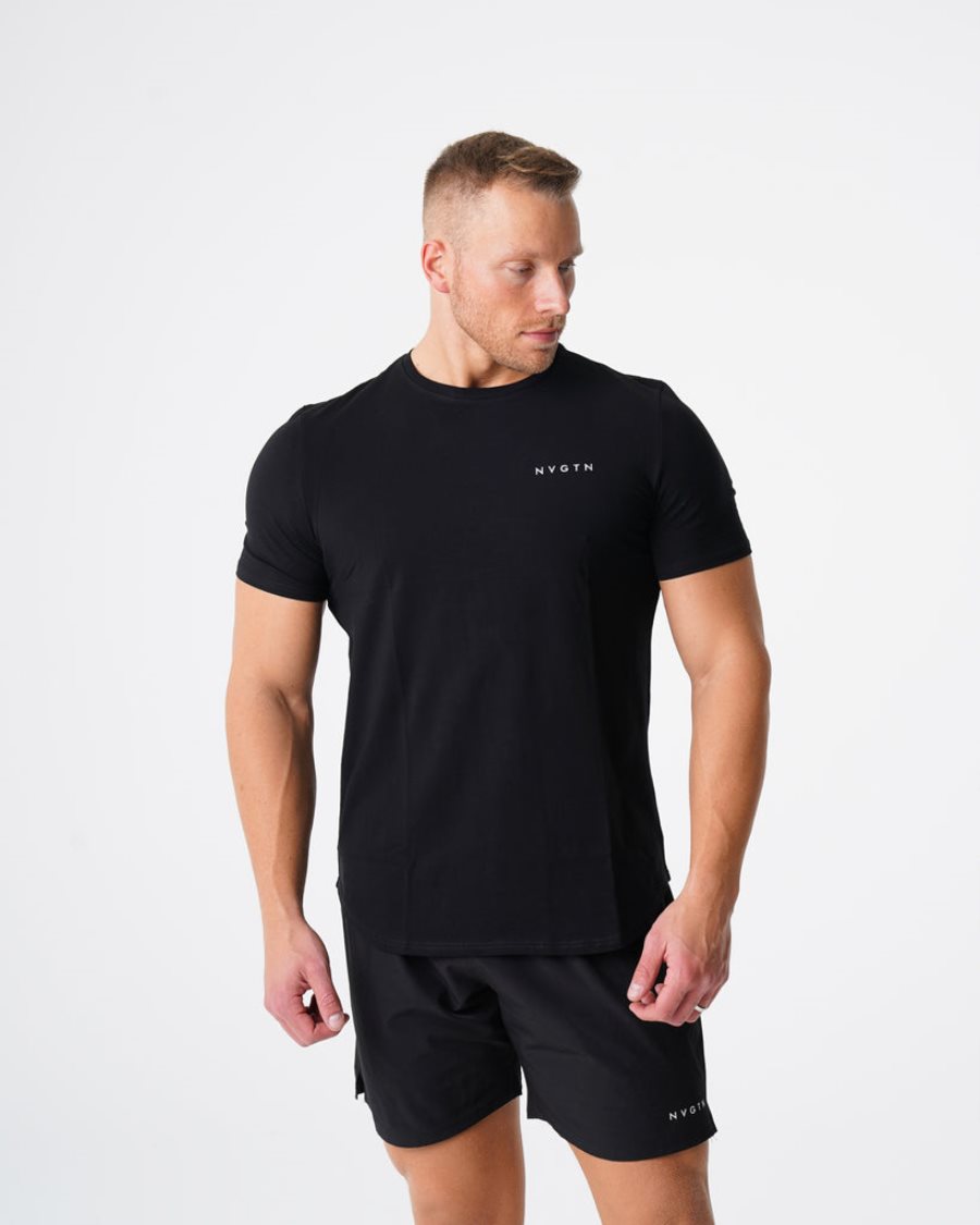 NVGTN Pulse Fitted T-shirts Herren Schwarz Österreich | yEwxNN5u