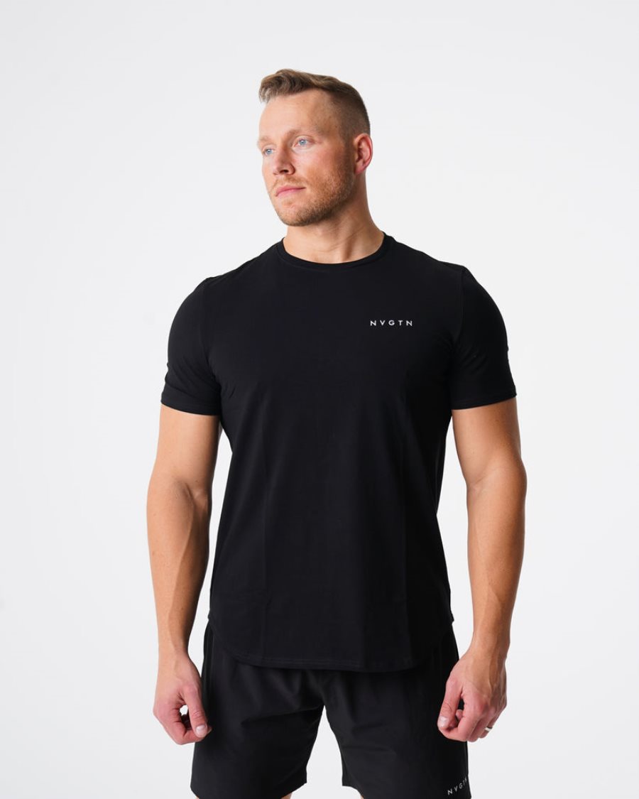 NVGTN Pulse Fitted T-shirts Herren Schwarz Österreich | yEwxNN5u