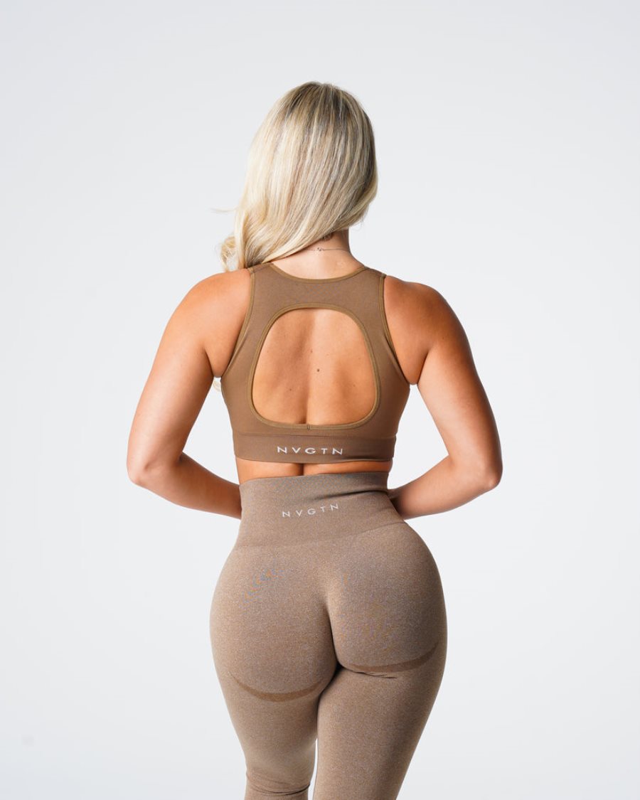 NVGTN Pursuit Seamless Sport Bh Damen Braun Österreich | bYi6Jhy4