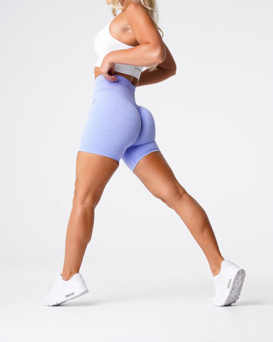 NVGTN Scrunch Seamless Kurze Hose Damen Helllila Österreich | EJbbtESu