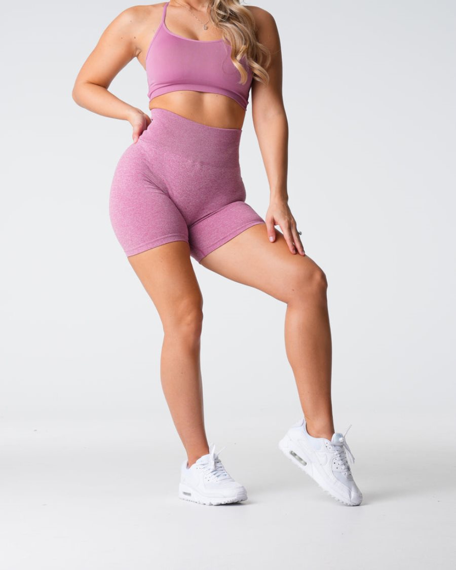 NVGTN Scrunch Seamless Kurze Hose Damen Rosa Österreich | IAvPtHdV