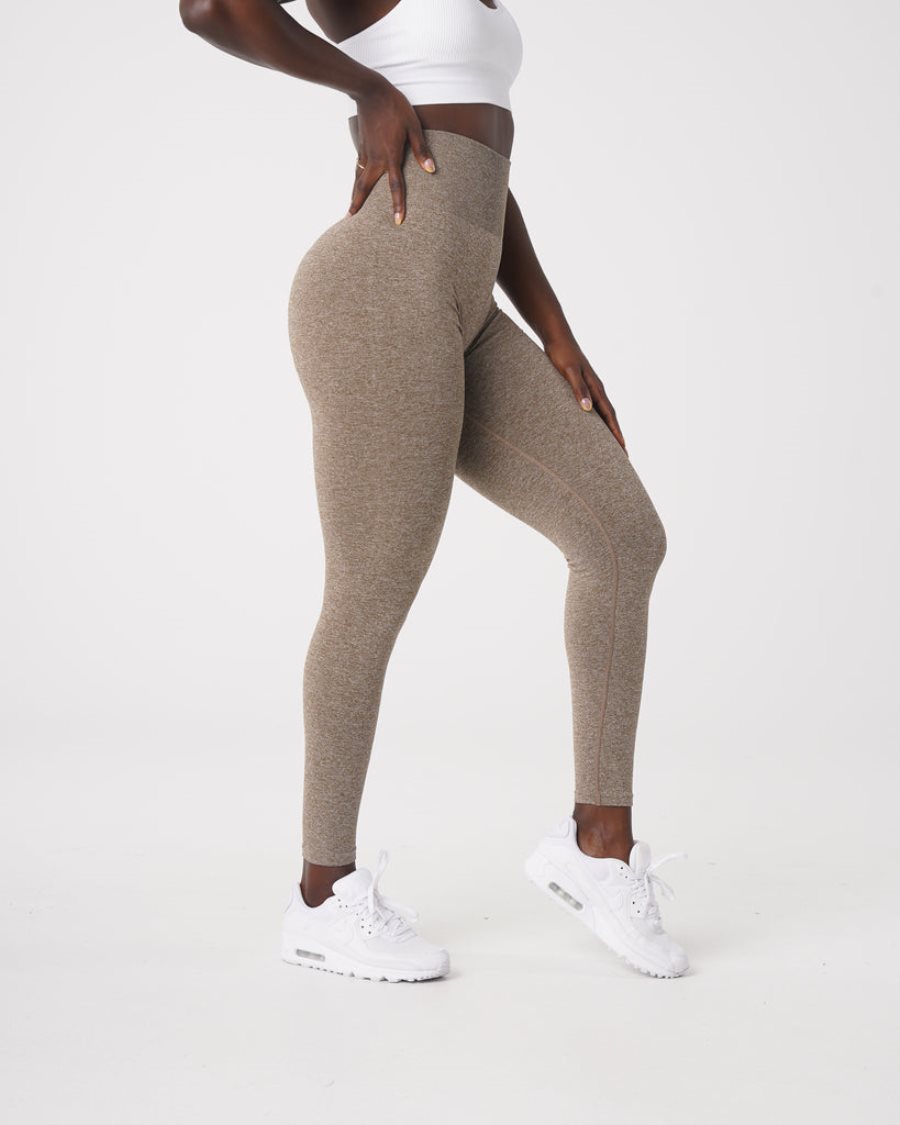 NVGTN Scrunch Seamless Leggings Damen Braun Österreich | Vrav97Sb