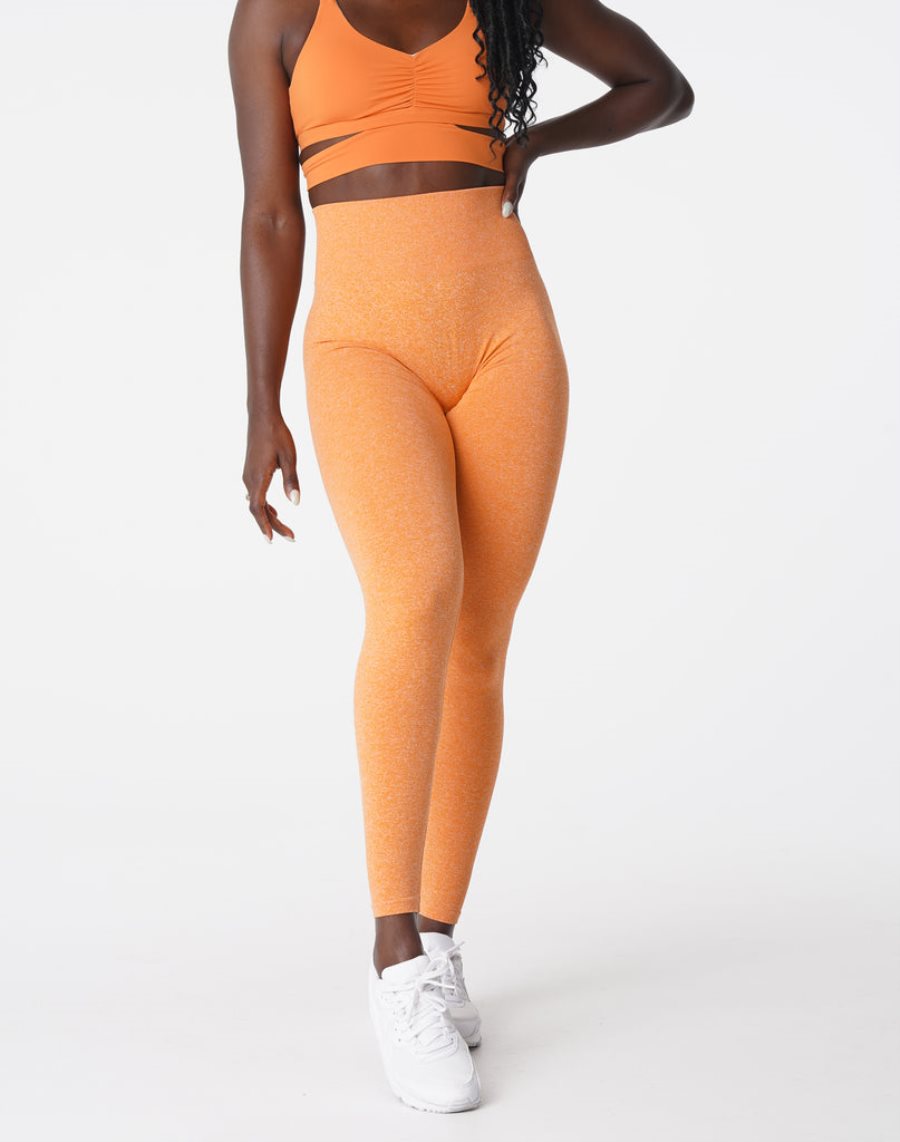 NVGTN Scrunch Seamless Leggings Damen Orange Österreich | 6T4h4dS9