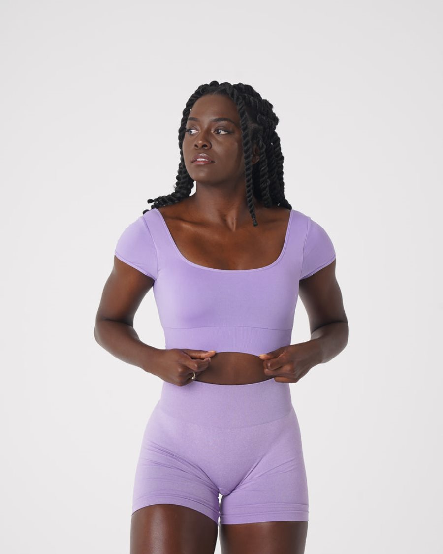 NVGTN Serene Seamless Sport Bh Damen Lila Österreich | DCycE1lI