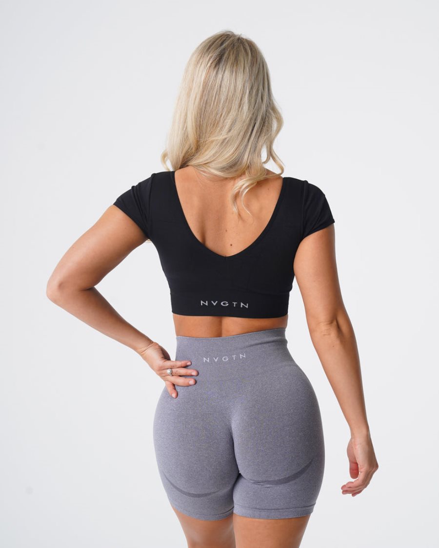 NVGTN Serene Seamless Sport Bh Damen Schwarz Österreich | dYWSO0Xg