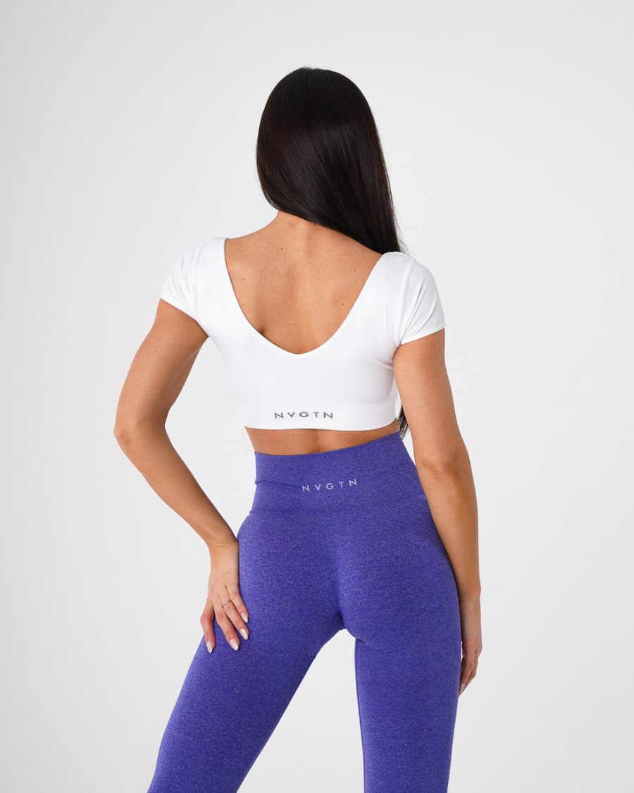 NVGTN Serene Seamless Sport Bh Damen Weiß Österreich | 4rSzGeMn