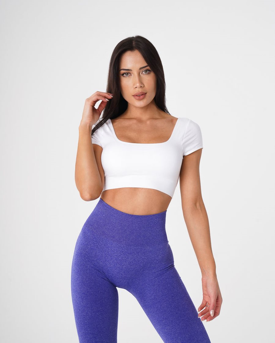 NVGTN Serene Seamless Sport Bh Damen Weiß Österreich | 4rSzGeMn