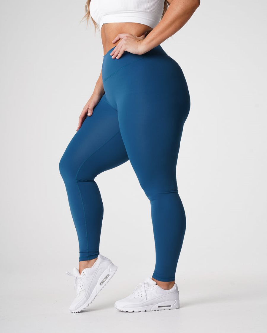 NVGTN Signature 2.0 Leggings Damen Blau Österreich | tkNHxNUg