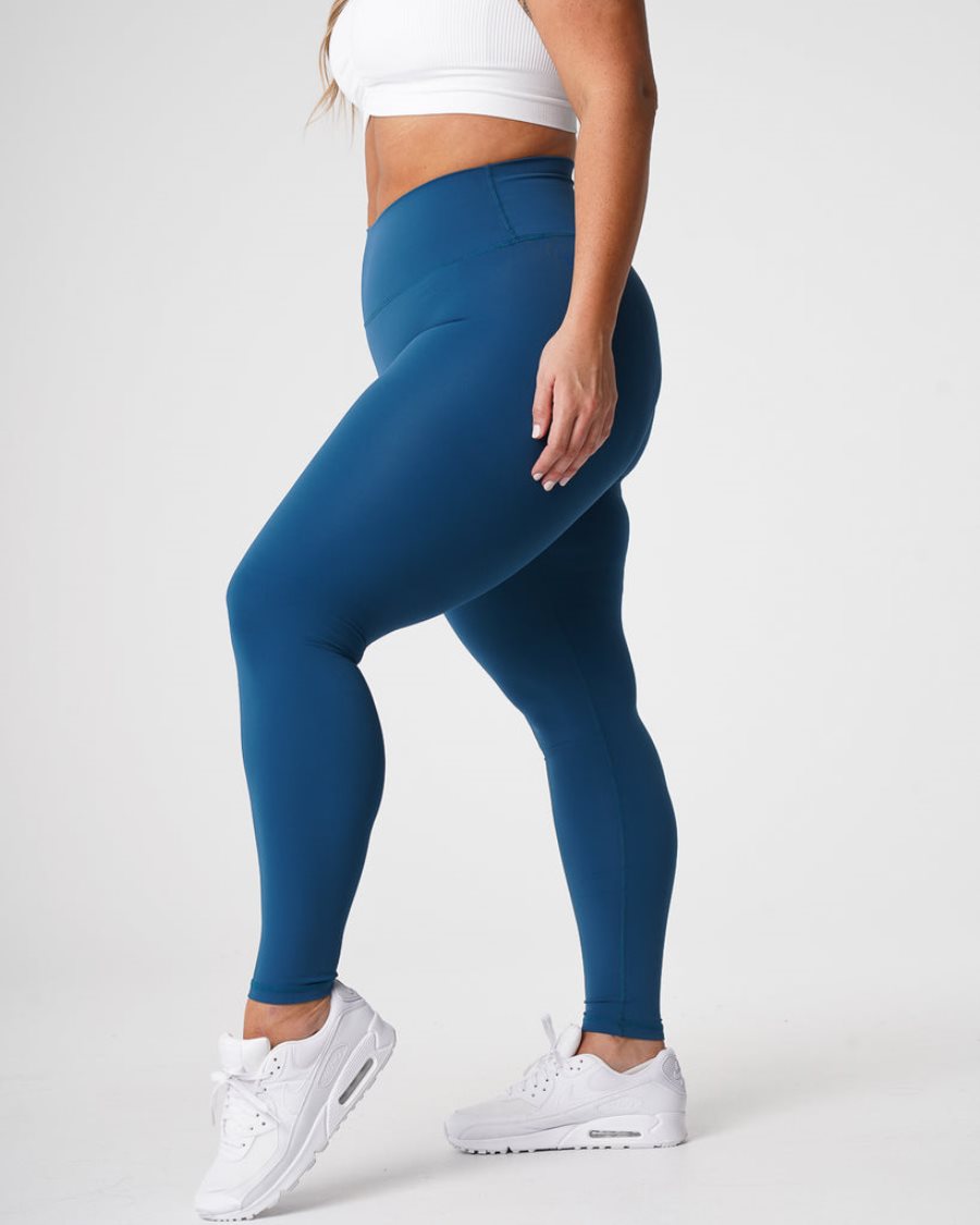 NVGTN Signature 2.0 Leggings Damen Blau Österreich | tkNHxNUg