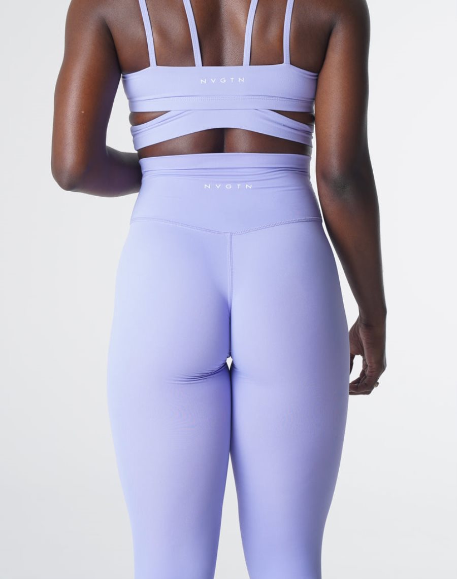 NVGTN Signature 2.0 Leggings Damen Helllila Österreich | XWUKyXfh