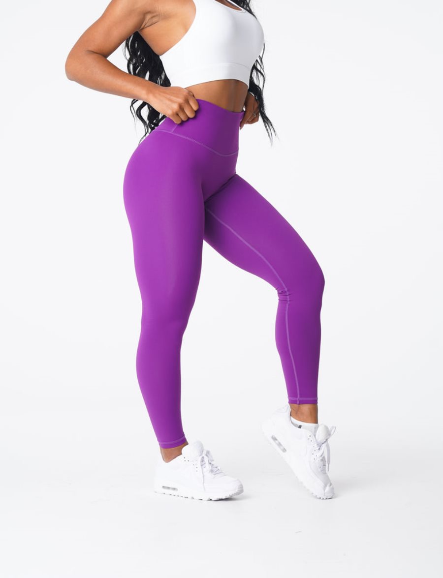 NVGTN Signature 2.0 Leggings Damen Lila Österreich | qLZv0yzt