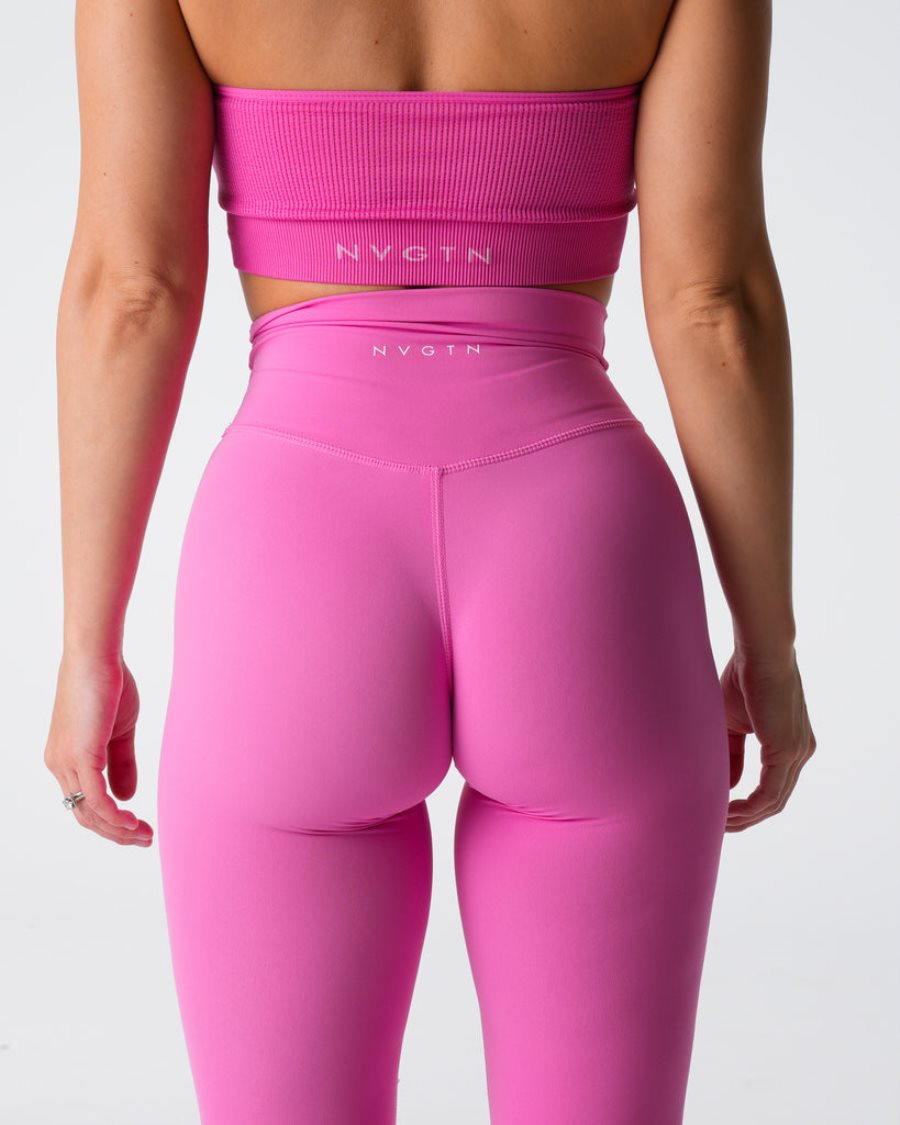 NVGTN Signature 2.0 Leggings Damen Rosa Österreich | 5WUCFZxv